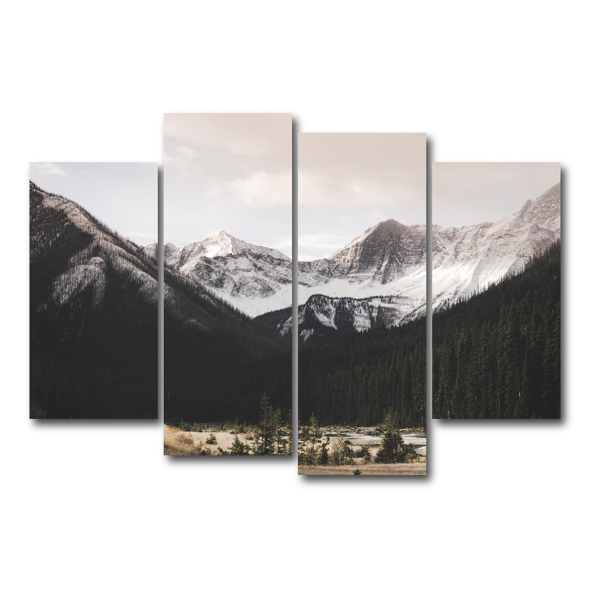 AUTO-MOCKUP WHITE | Yoho National Park | 4 Piece | Gallery Wrap Canvas | group=4_short
