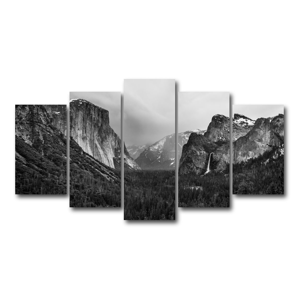 AUTO-MOCKUP WHITE | Yosemite Valley | 5 Piece | Gallery Wrap Canvas | group=5_normal
