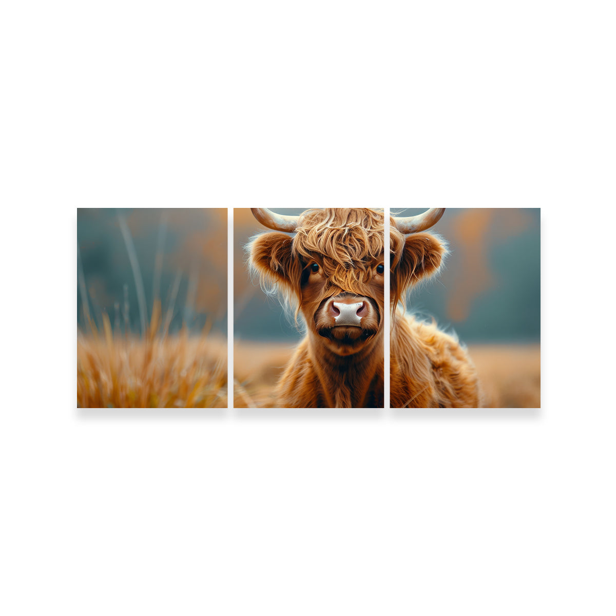 Young Highland Cow Wall Art