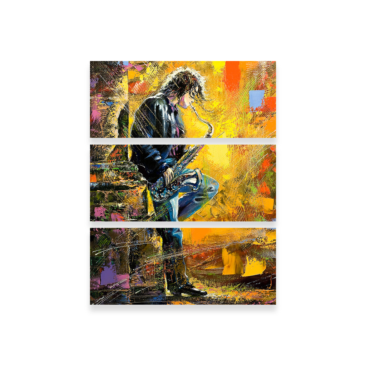 Young Saxophone Player Wall Art