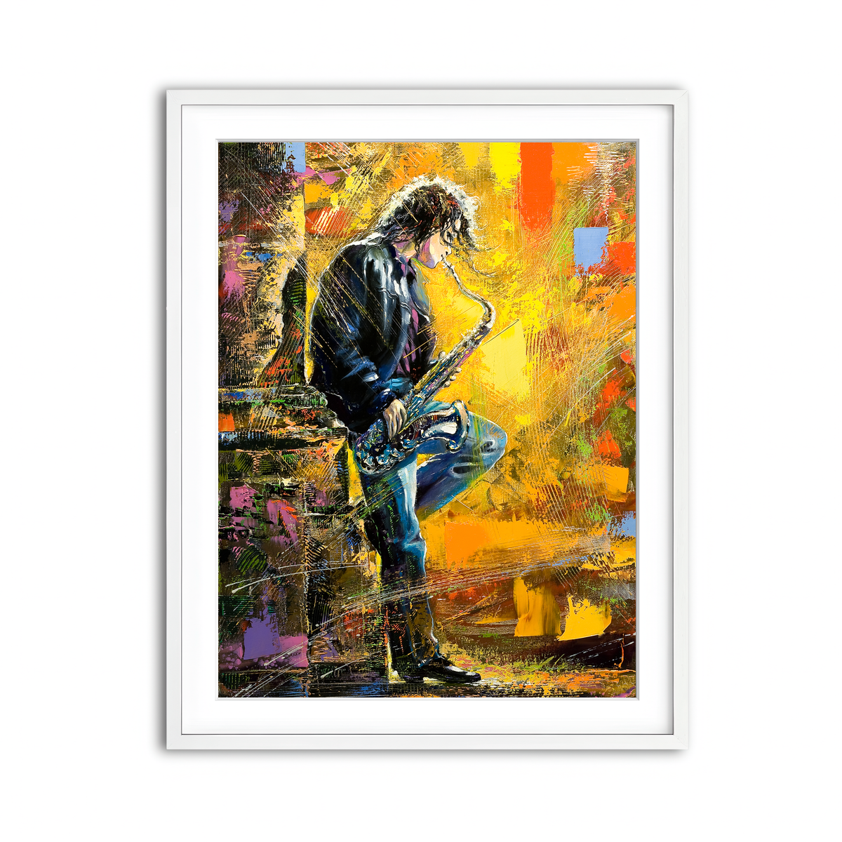 Framed Print 3x4 White