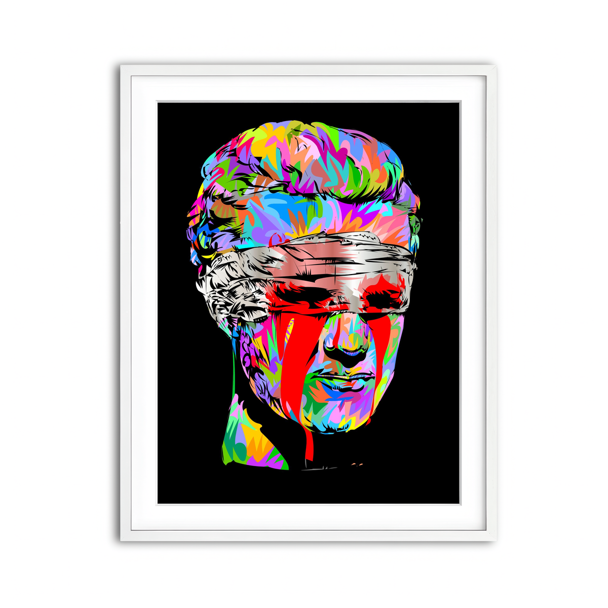 Framed Print 3x4 White