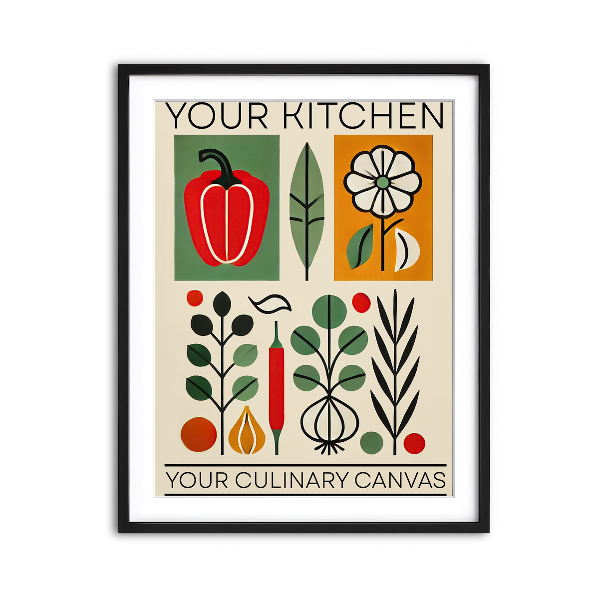 Framed Print 3x4 Black