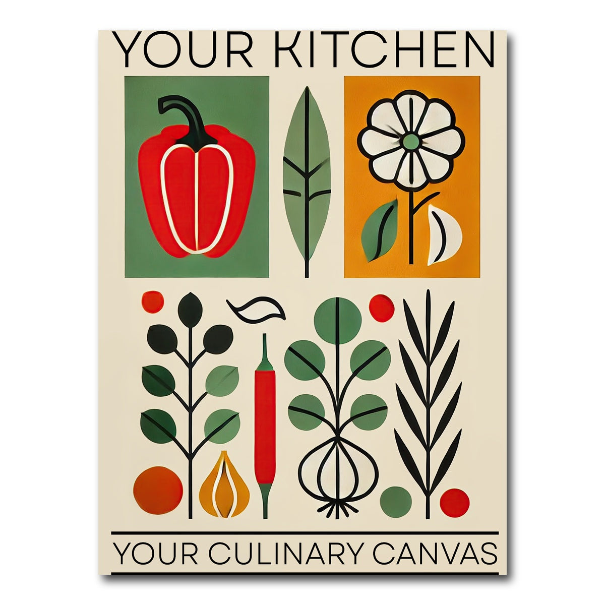 AUTO-MOCKUP WHITE | Your kitchen, your culinary canvas | 1 Piece | Gallery Wrap Canvas | group=3x4