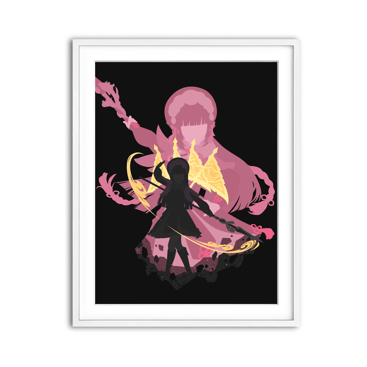 Framed Print 3x4 White