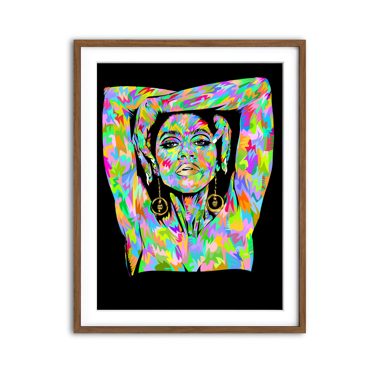 Framed Print 3x4 Walnut