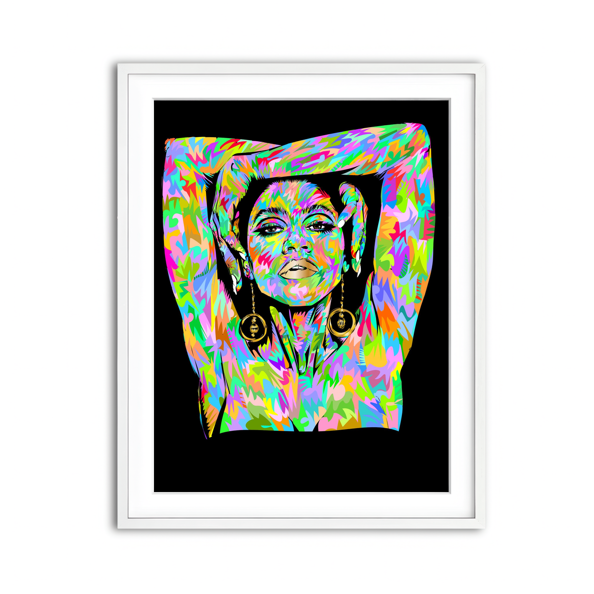 Framed Print 3x4 White