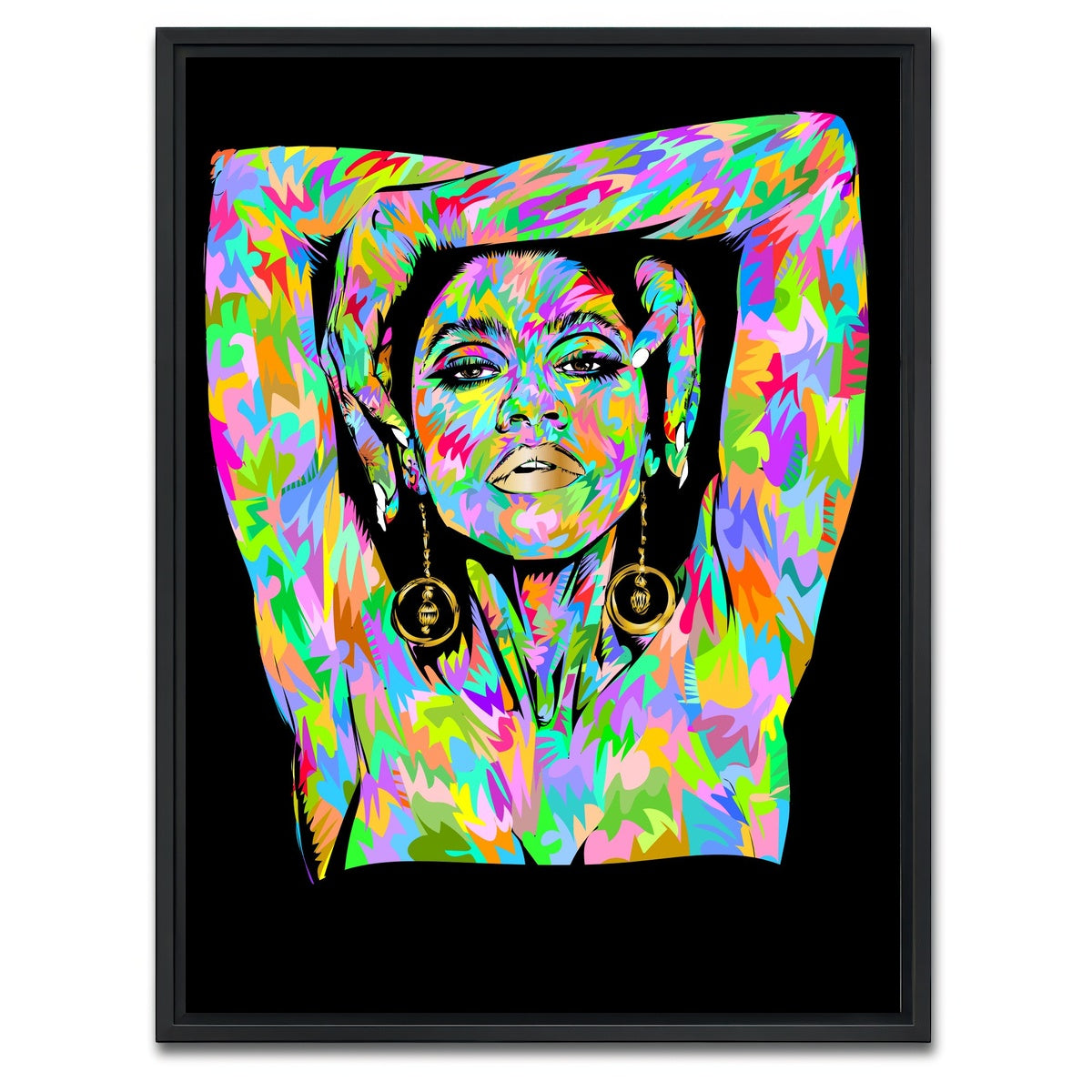 AUTO-MOCKUP WHITE | ZENDAYA | 1 Piece | Black Framed Canvas | group=3x4