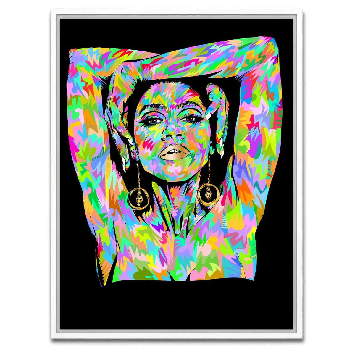 AUTO-MOCKUP WHITE | ZENDAYA | 1 Piece | White Framed Canvas | group=3x4