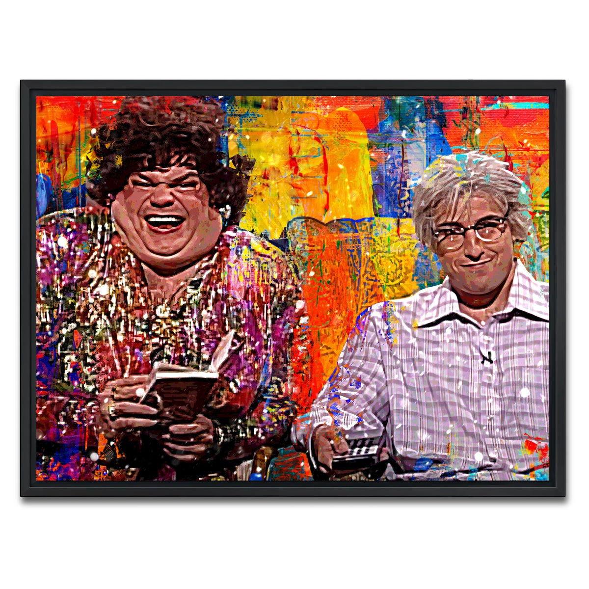 AUTO-MOCKUP WHITE | Zagat's with Hank & Beverly Gelfand | 1 Piece | Black Framed Canvas | group=4x3