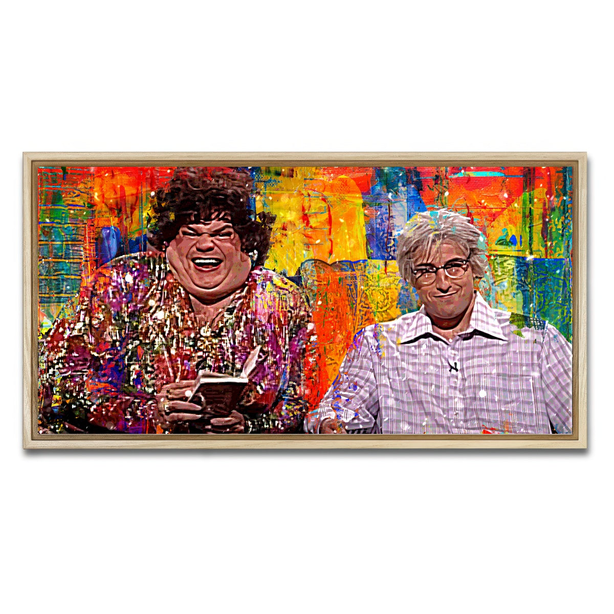 AUTO-MOCKUP WHITE | Zagat's with Hank & Beverly Gelfand | 1 Piece | Natural Framed Canvas | group=2x1