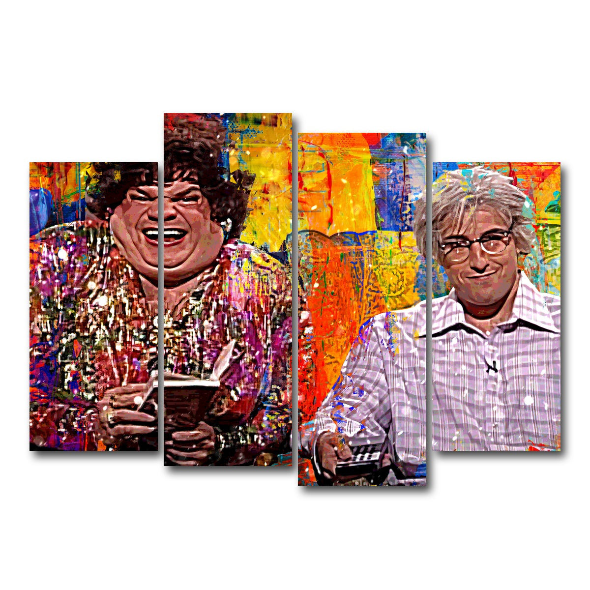 AUTO-MOCKUP WHITE | Zagat's with Hank & Beverly Gelfand | 4 Piece | Gallery Wrap Canvas | group=4_normal