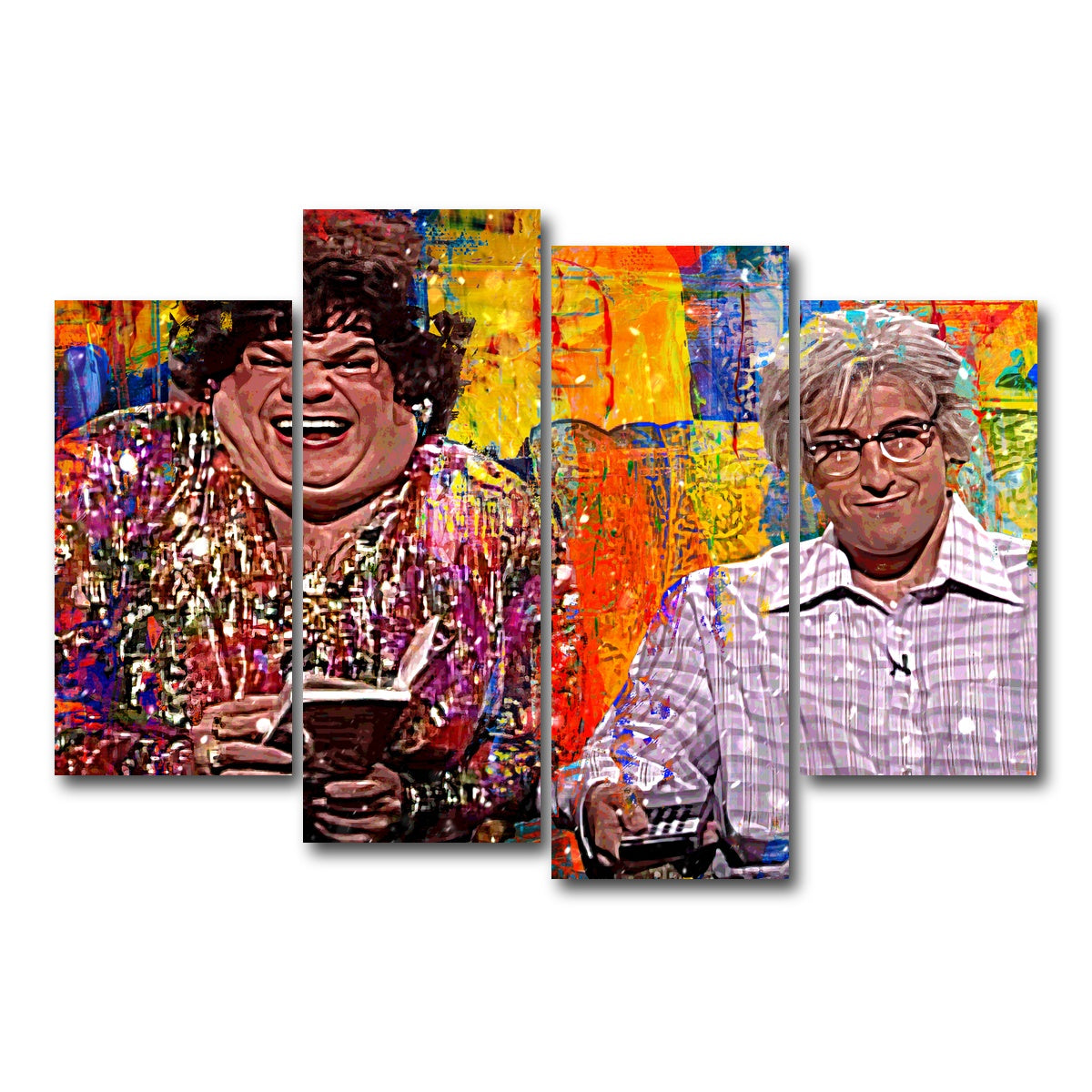 AUTO-MOCKUP WHITE | Zagat's with Hank & Beverly Gelfand | 4 Piece | Gallery Wrap Canvas | group=4_short