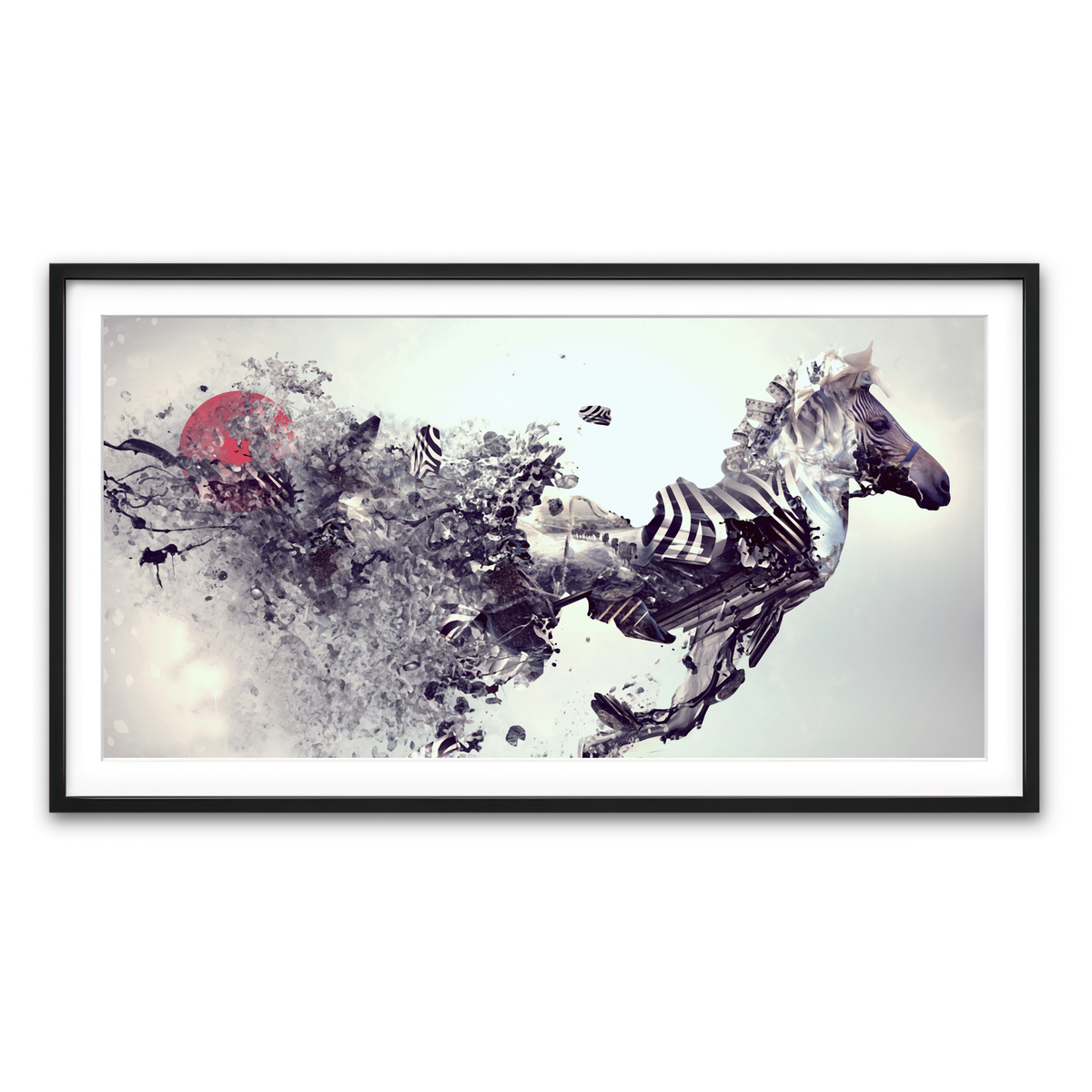 Framed Print 2x1 Black