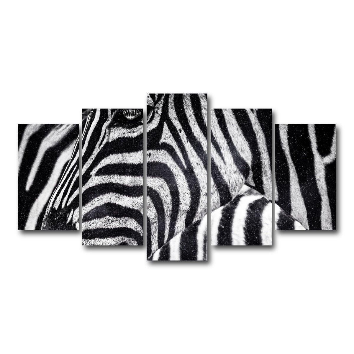 AUTO-MOCKUP WHITE | Zebra | 5 Piece | Gallery Wrap Canvas | group=5_normal