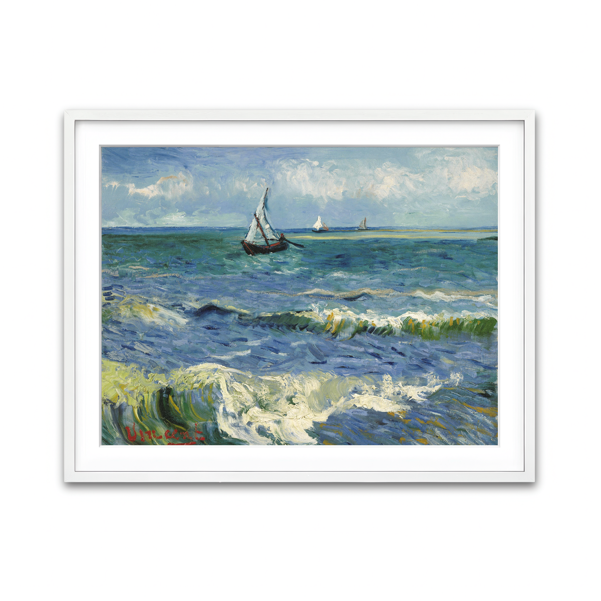 Framed Print 4x3 White