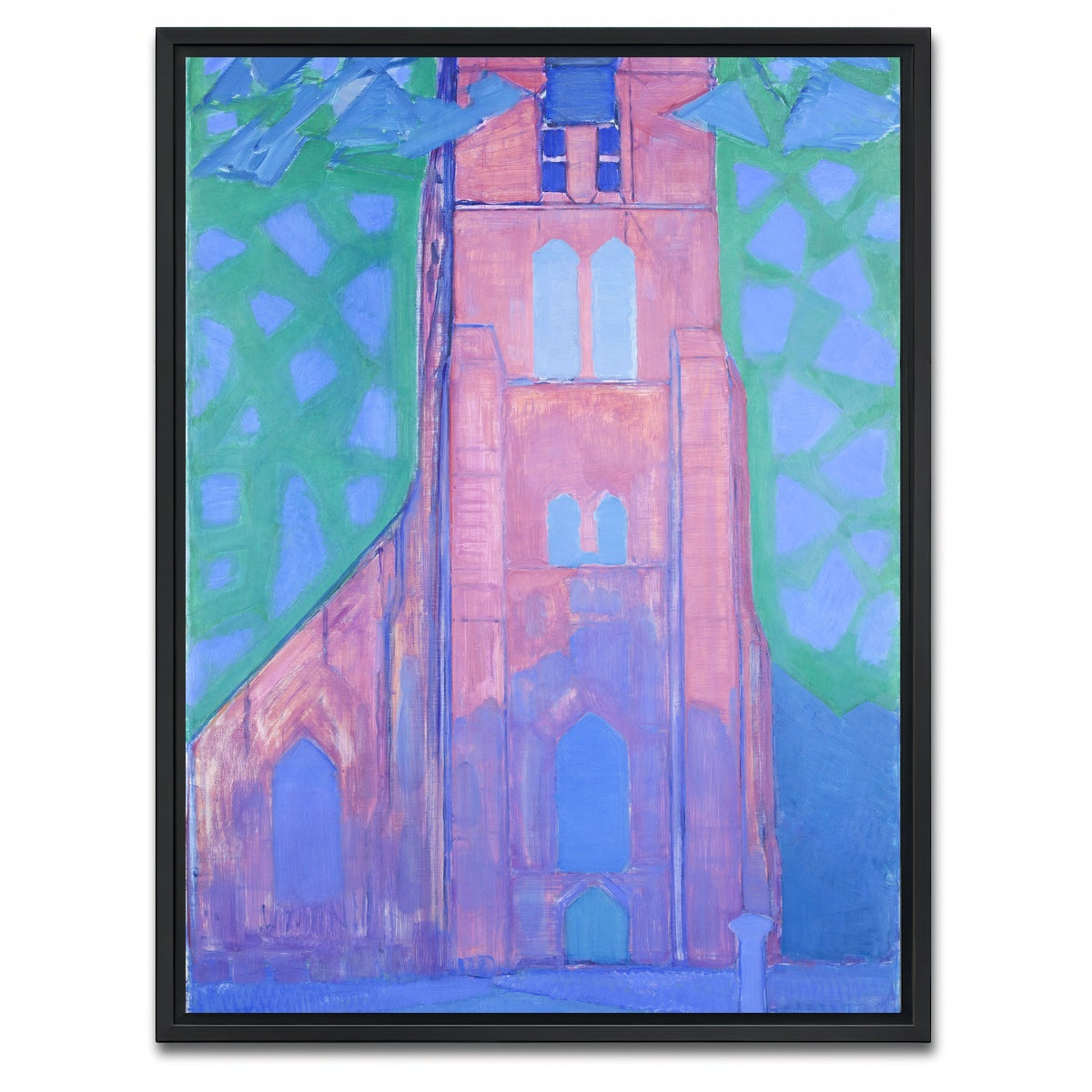 AUTO-MOCKUP WHITE | Zeeuwsche kerktoren | 1 Piece | Black Framed Canvas | group=3x4