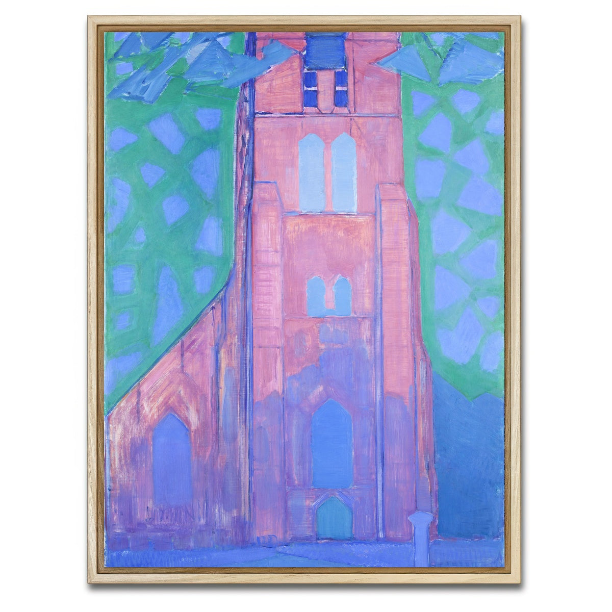 AUTO-MOCKUP WHITE | Zeeuwsche kerktoren | 1 Piece | Natural Framed Canvas | group=3x4