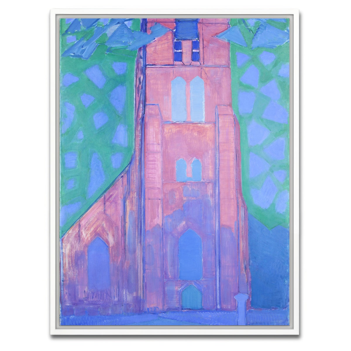 AUTO-MOCKUP WHITE | Zeeuwsche kerktoren | 1 Piece | White Framed Canvas | group=3x4