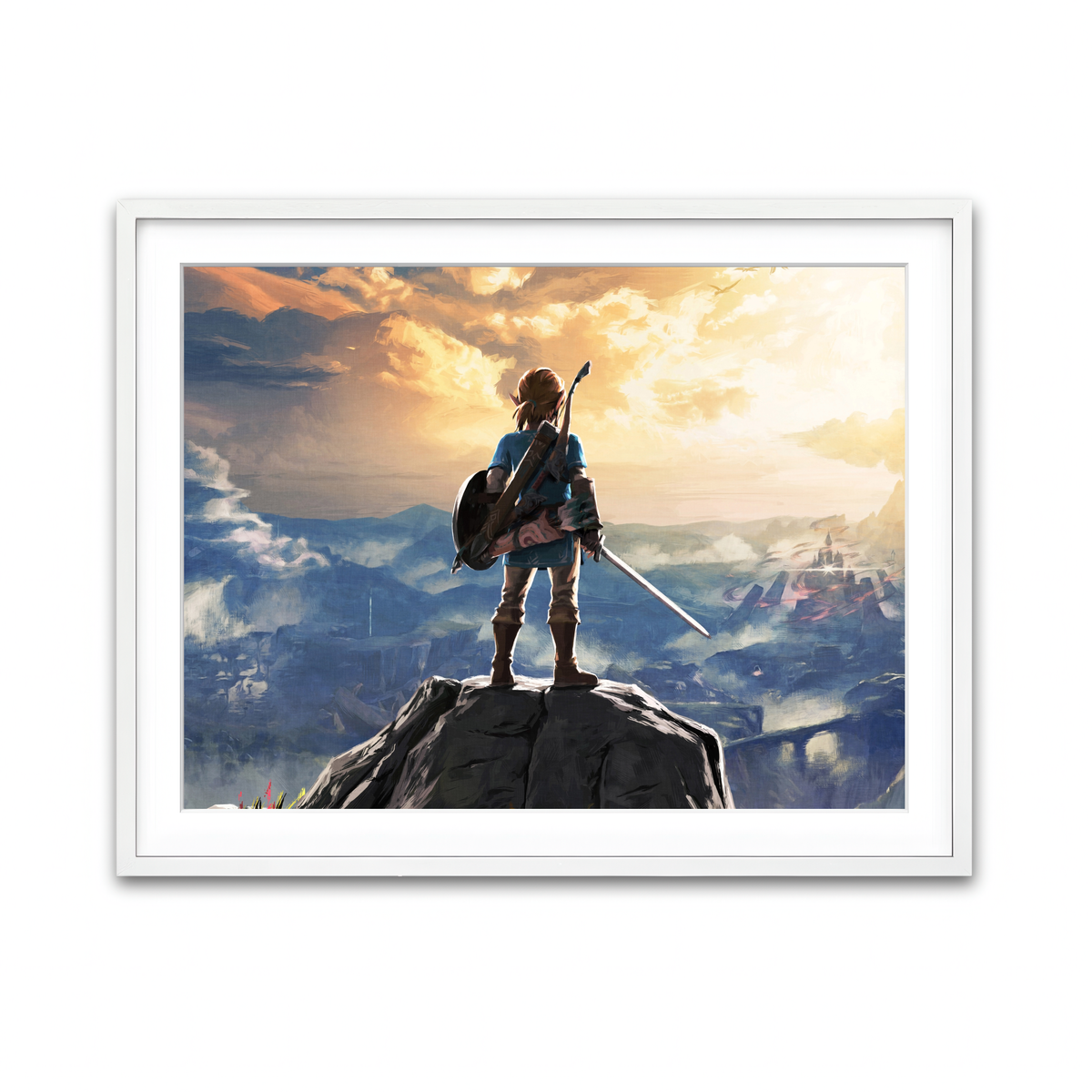 Framed Print 4x3 White