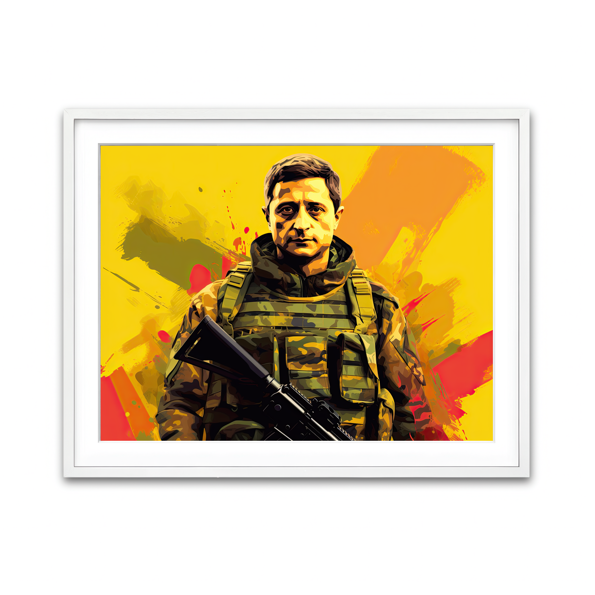 Framed Print 4x3 White