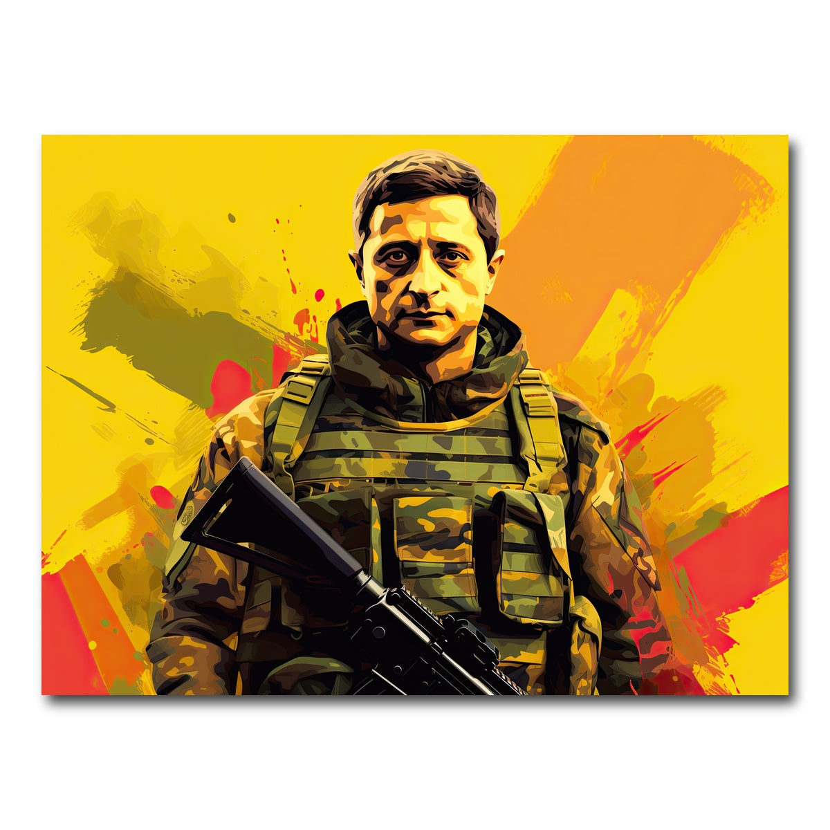 AUTO-MOCKUP WHITE | Zelenskyy | 1 Piece | Gallery Wrap Canvas | group=4x3