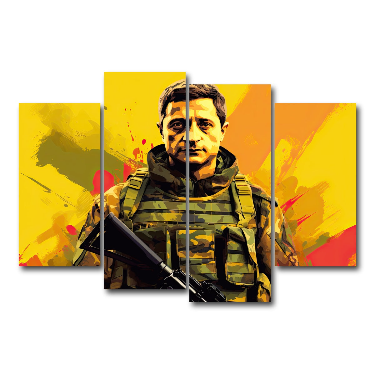 AUTO-MOCKUP WHITE | Zelenskyy | 4 Piece | Gallery Wrap Canvas | group=4_short