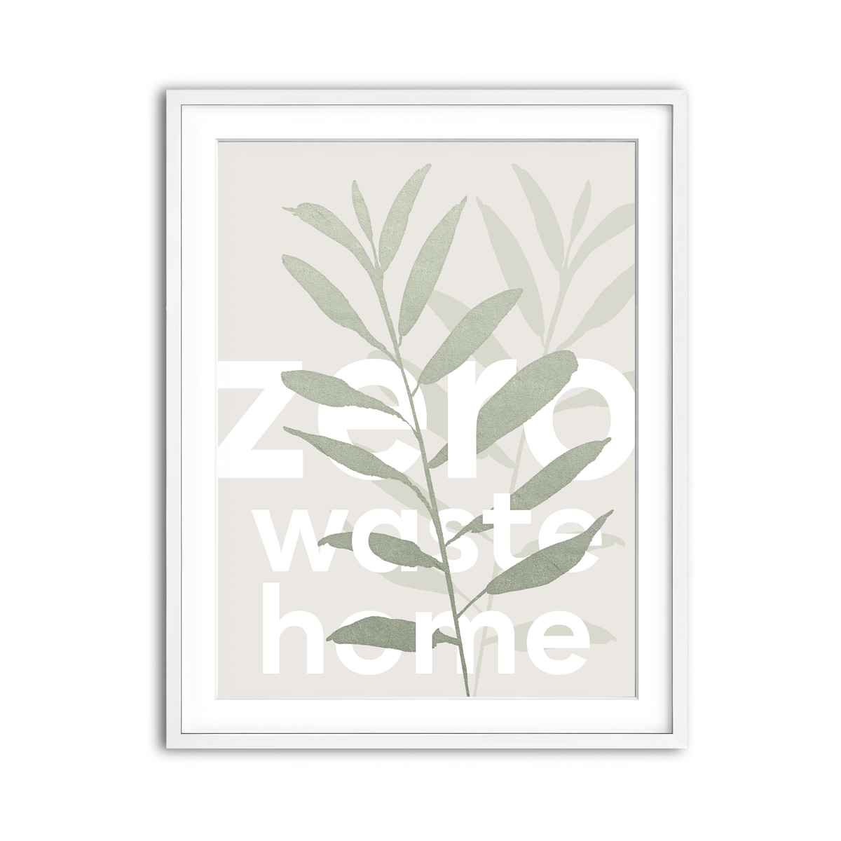 Framed Print 3x4 White