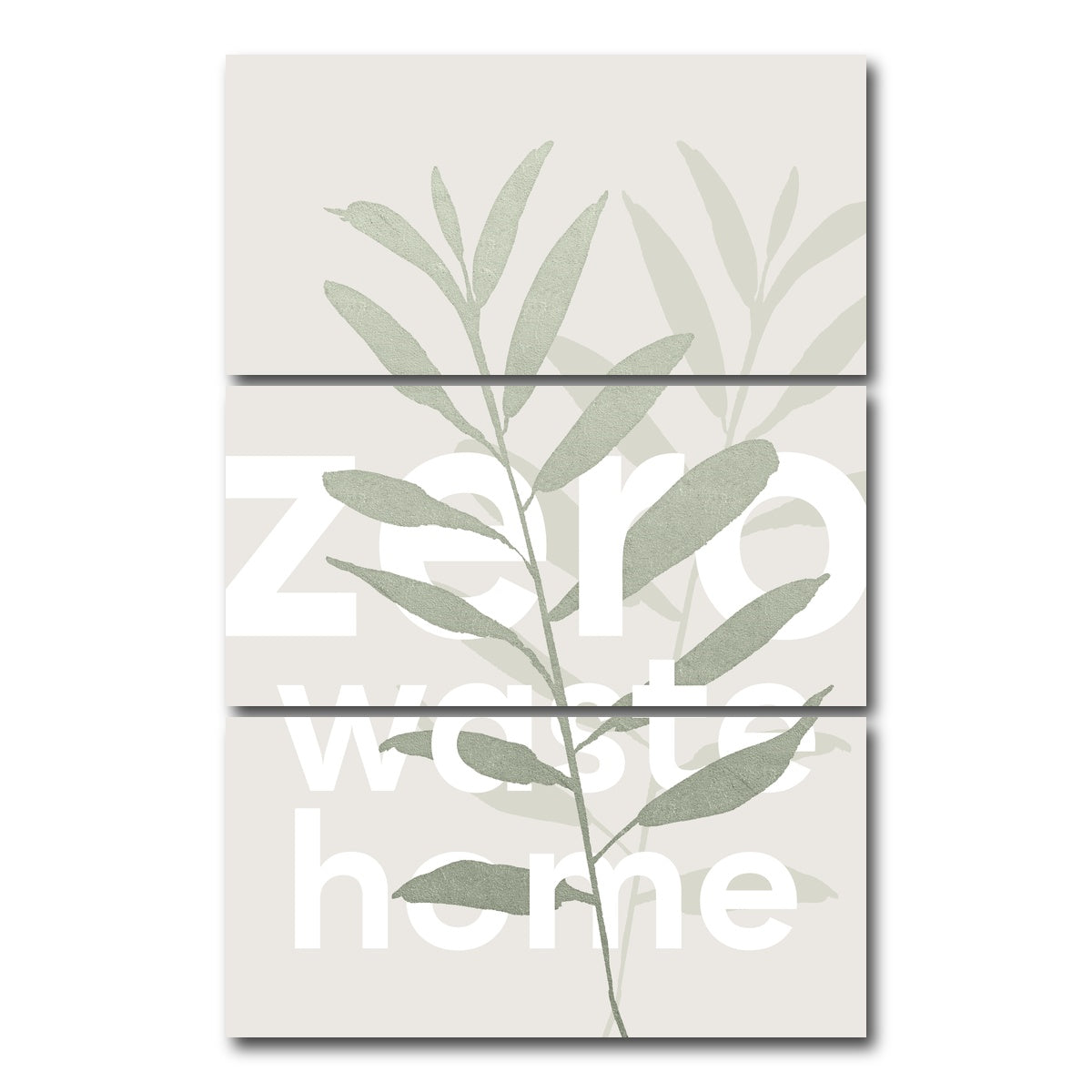 AUTO-MOCKUP WHITE | Zero waste home | 3 Piece | Gallery Wrap Canvas | group=12x24_stacked