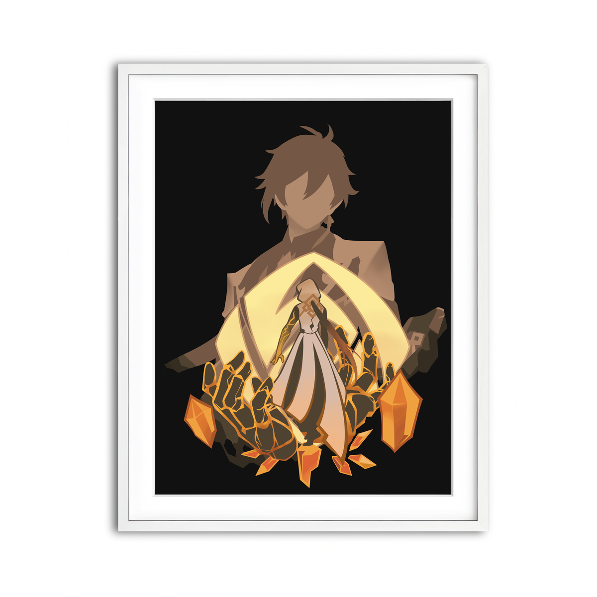 Framed Print 3x4 White