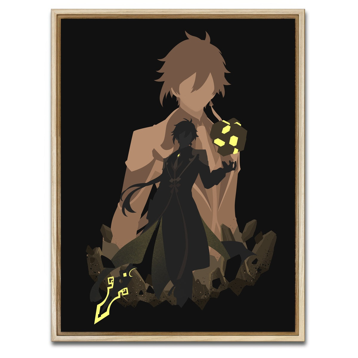 AUTO-MOCKUP WHITE | Zhongli | 1 Piece | Natural Framed Canvas | group=3x4