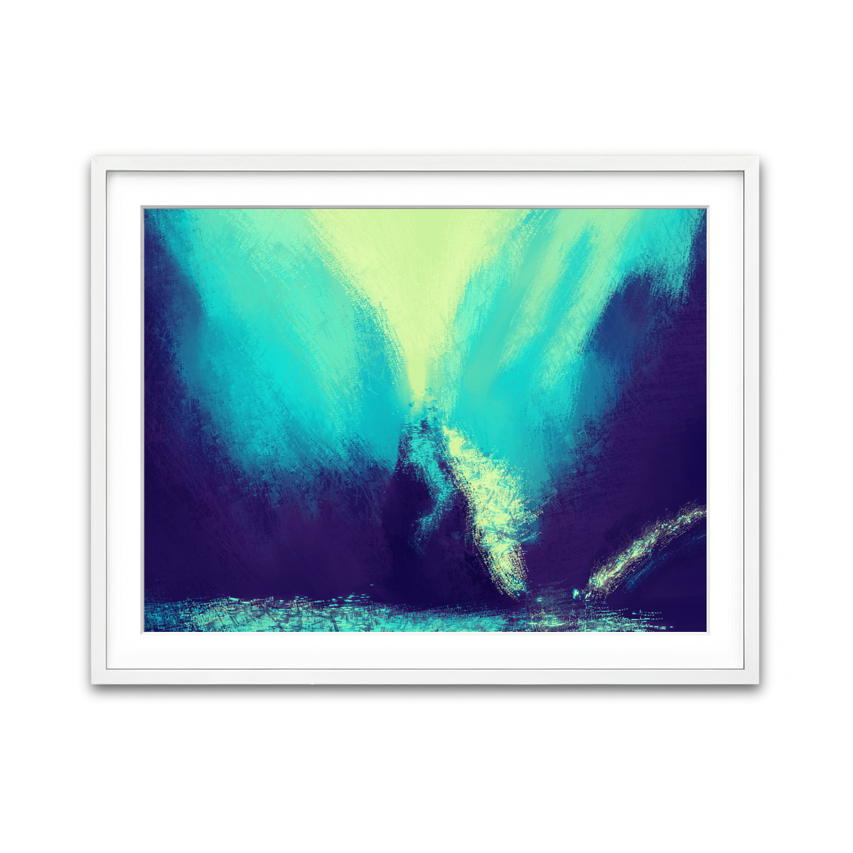 Framed Print 4x3 White