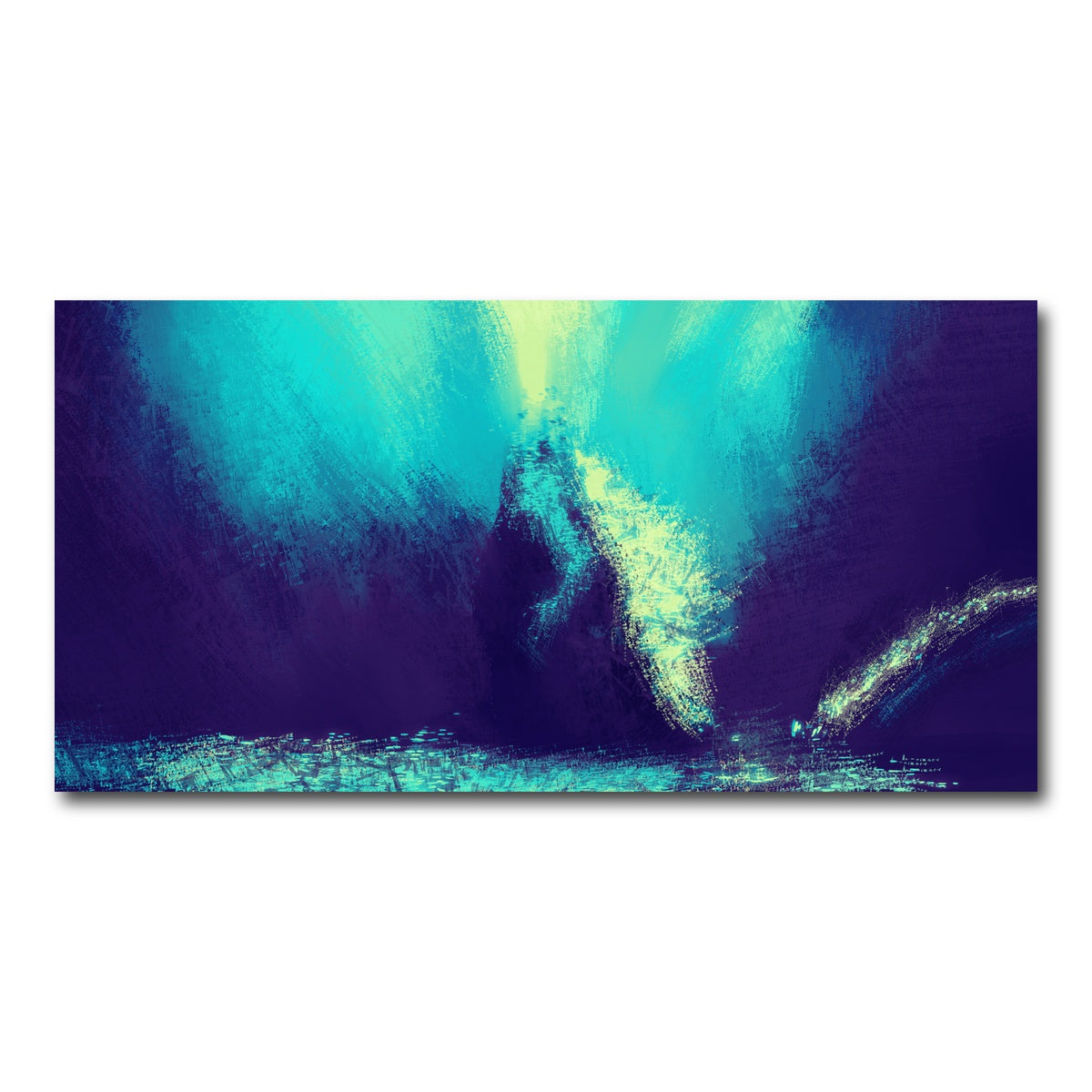 AUTO-MOCKUP WHITE | Zilla In Blue | 1 Piece | Gallery Wrap Canvas | group=2x1