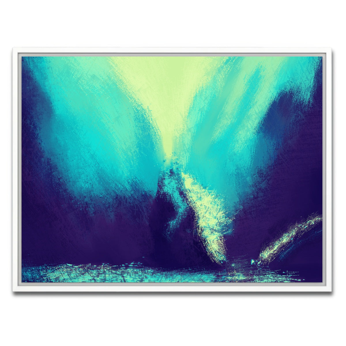 AUTO-MOCKUP WHITE | Zilla In Blue | 1 Piece | White Framed Canvas | group=4x3