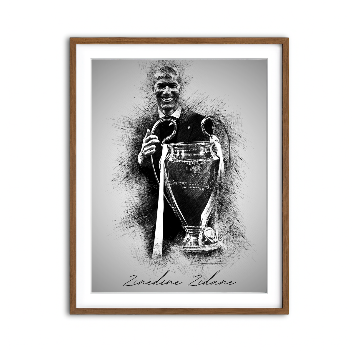 Framed Print 3x4 Walnut