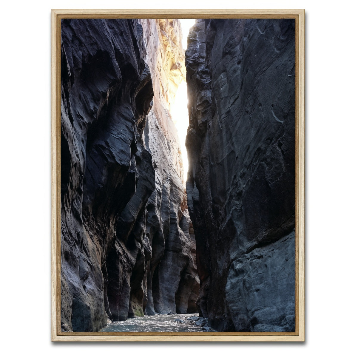 AUTO-MOCKUP WHITE | Zion Narrows | 1 Piece | Natural Framed Canvas | group=3x4