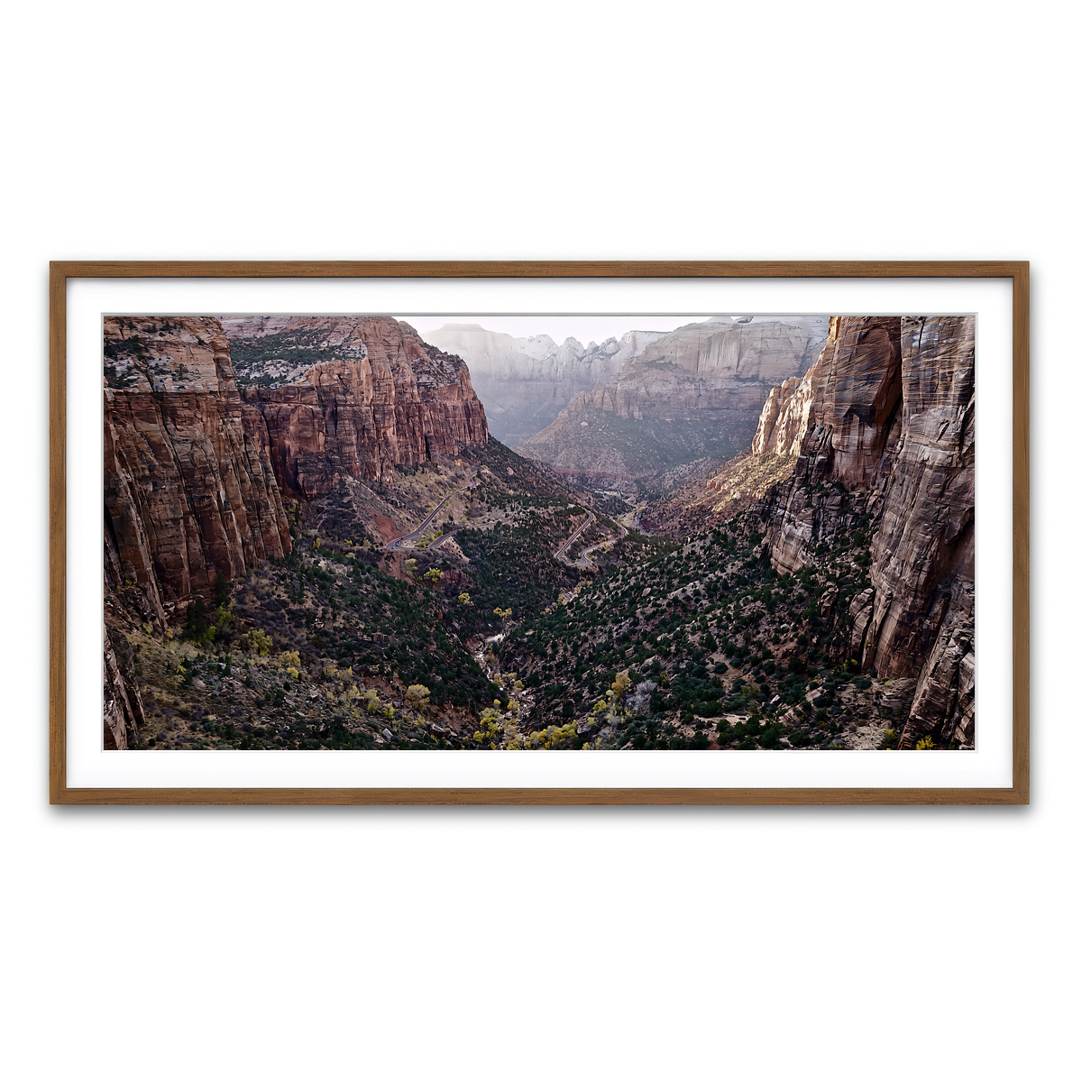 Framed Print 2x1 Walnut