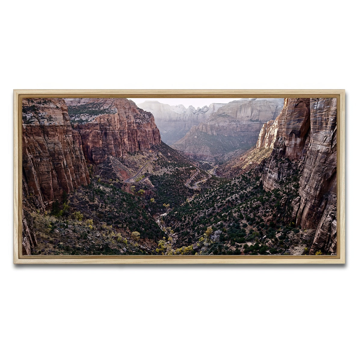 AUTO-MOCKUP WHITE | Zion National Park | 1 Piece | Natural Framed Canvas | group=2x1