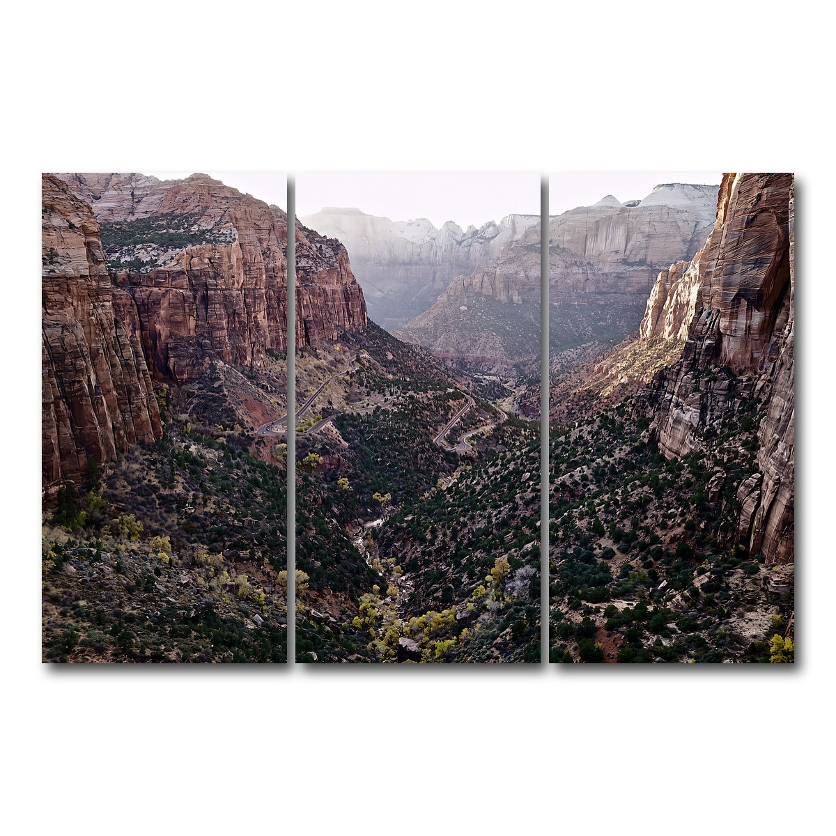 AUTO-MOCKUP WHITE | Zion National Park | 3 Piece | Gallery Wrap Canvas | group=12x24