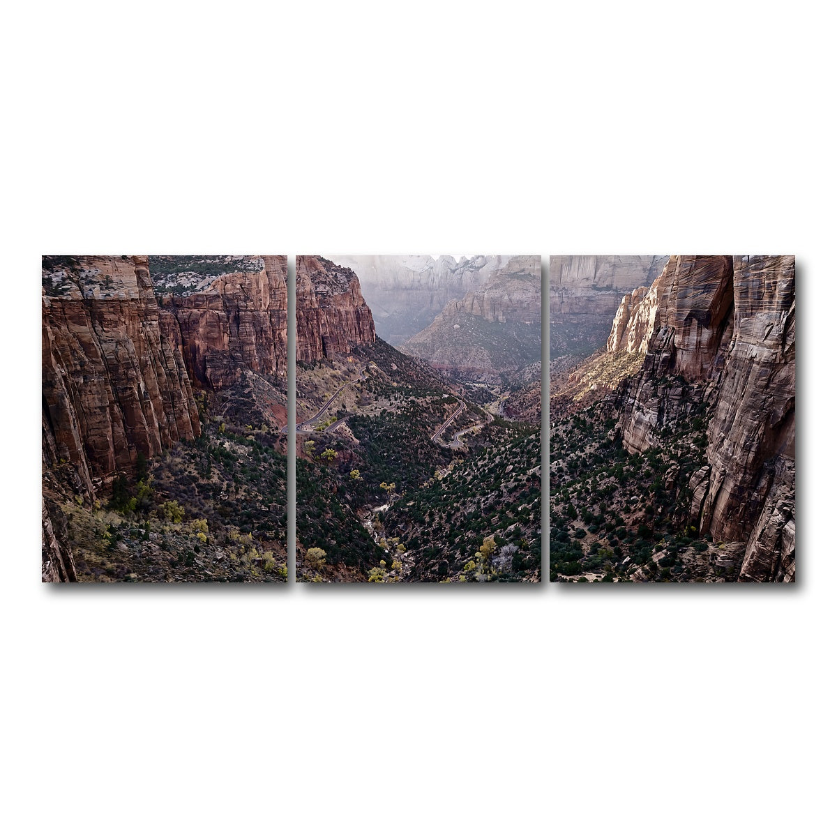 AUTO-MOCKUP WHITE | Zion National Park | 3 Piece | Gallery Wrap Canvas | group=18x24