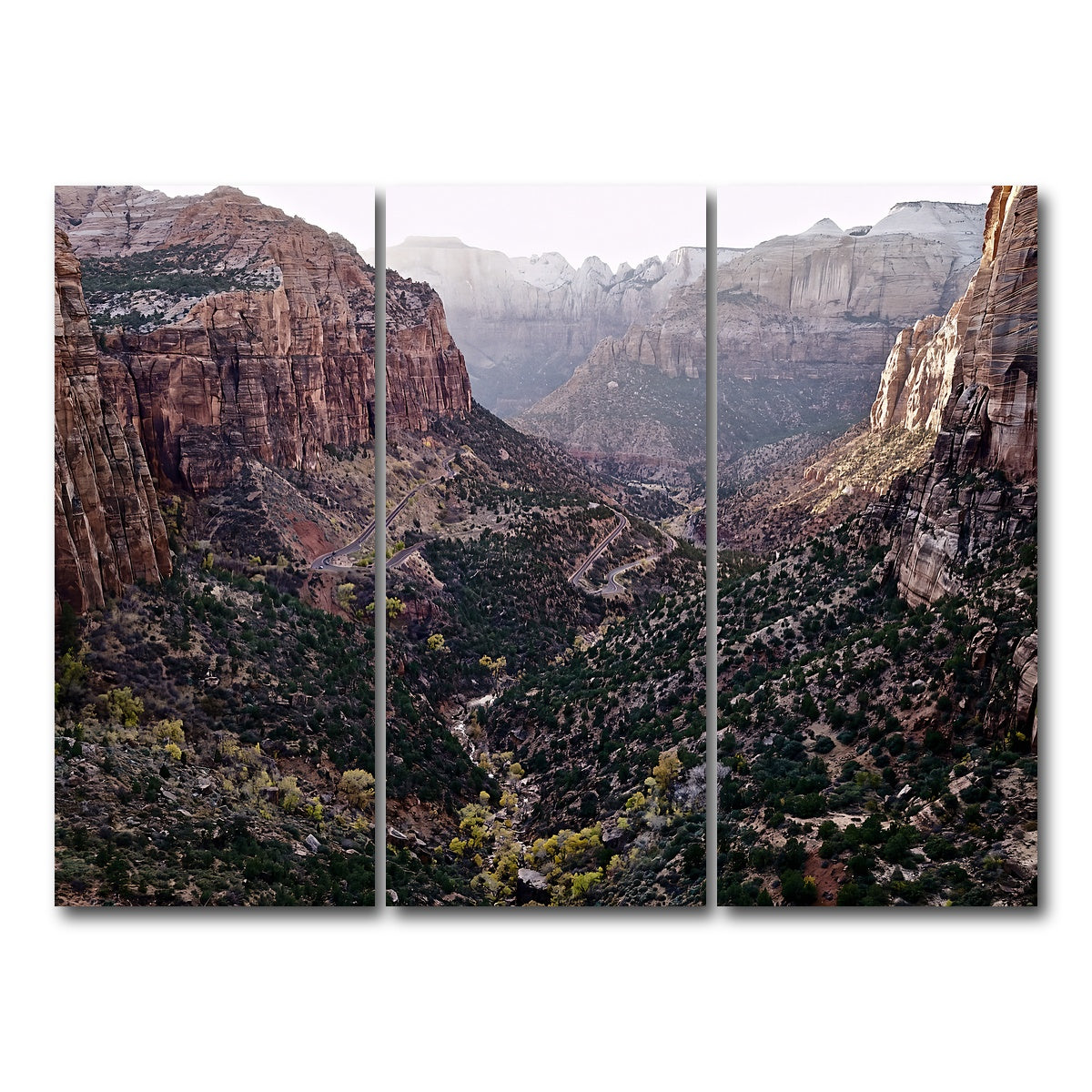 AUTO-MOCKUP WHITE | Zion National Park | 3 Piece | Gallery Wrap Canvas | group=8x18