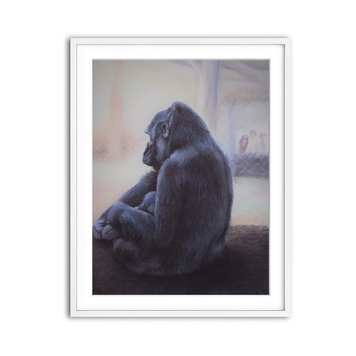 Framed Print 3x4 White