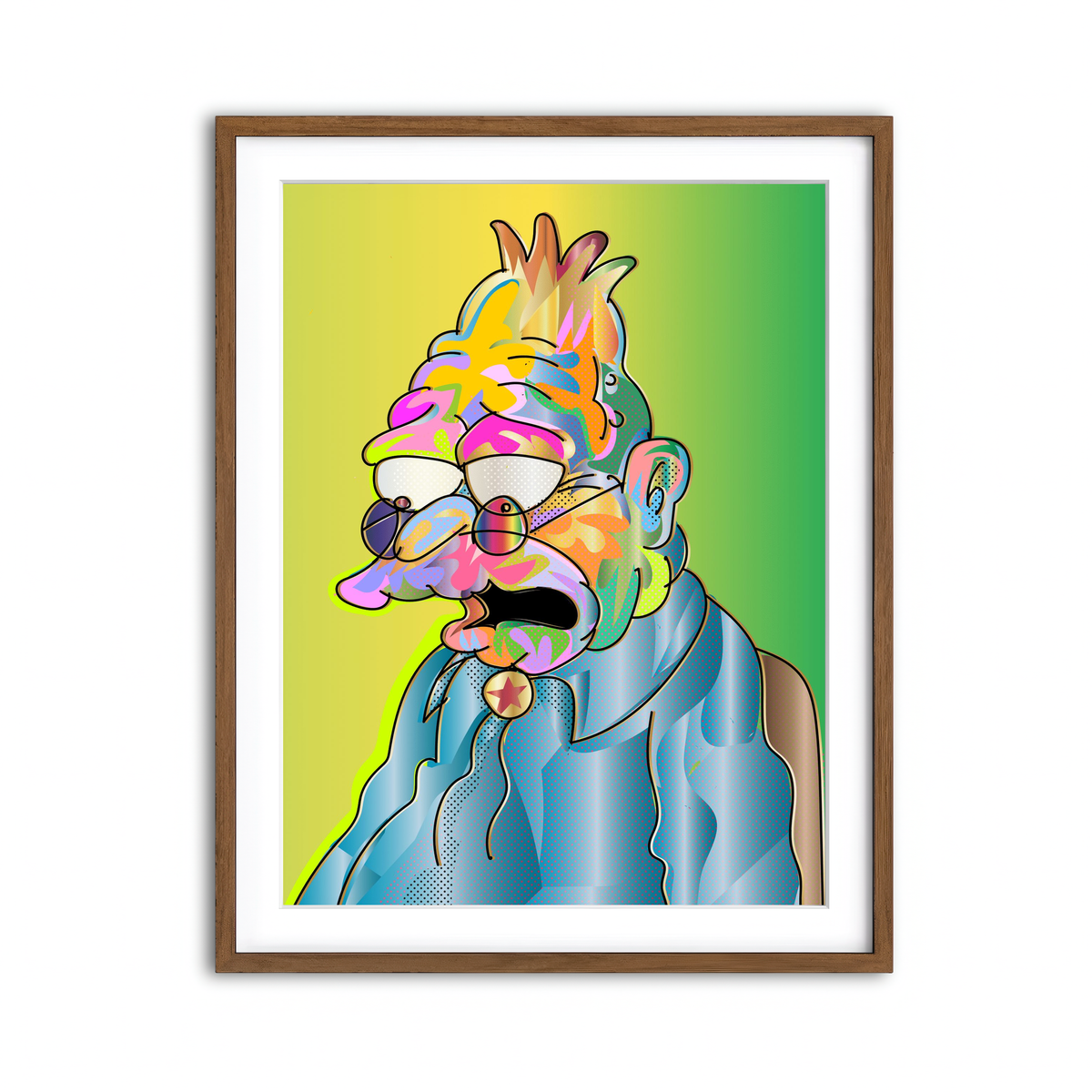 Framed Print 3x4 Walnut