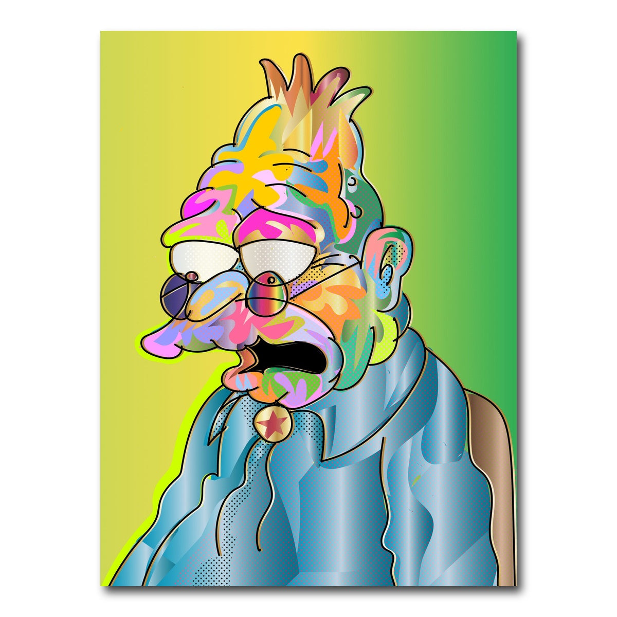 AUTO-MOCKUP WHITE | abe simpson | 1 Piece | Gallery Wrap Canvas | group=3x4