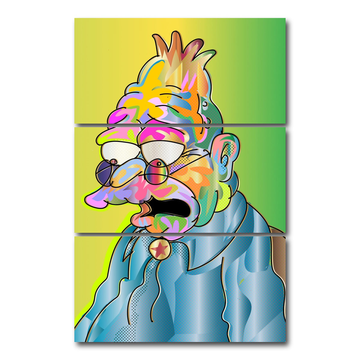 AUTO-MOCKUP WHITE | abe simpson | 3 Piece | Gallery Wrap Canvas | group=12x24_stacked