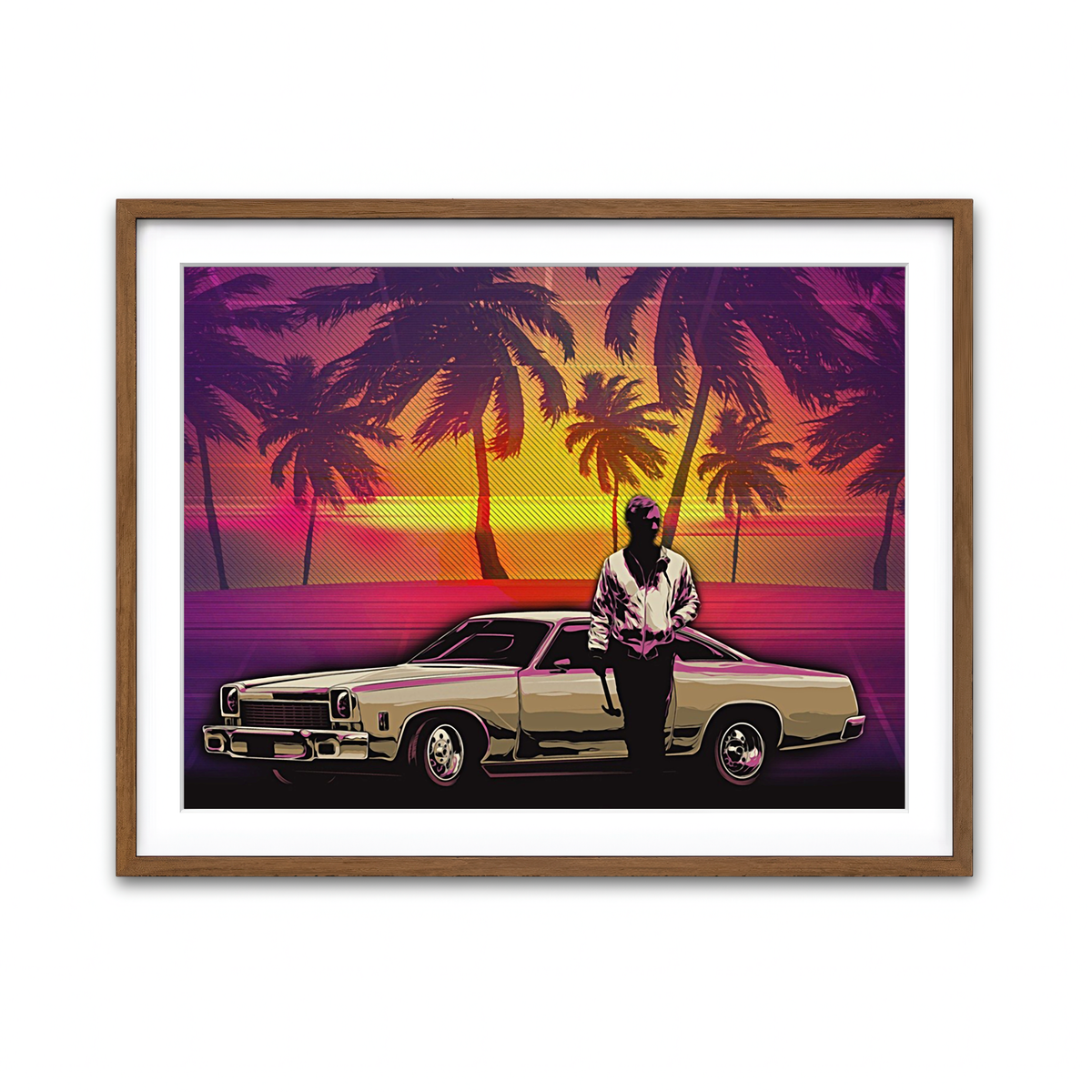 Framed Print 4x3 Walnut