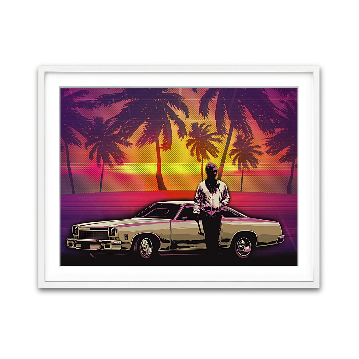 Framed Print 4x3 White
