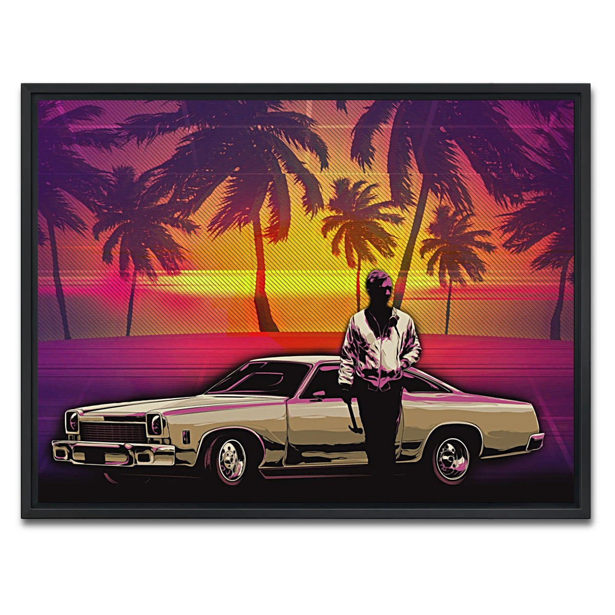 AUTO-MOCKUP WHITE | abstract drive | 1 Piece | Black Framed Canvas | group=4x3