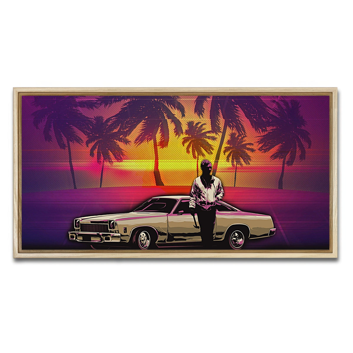 AUTO-MOCKUP WHITE | abstract drive | 1 Piece | Natural Framed Canvas | group=2x1