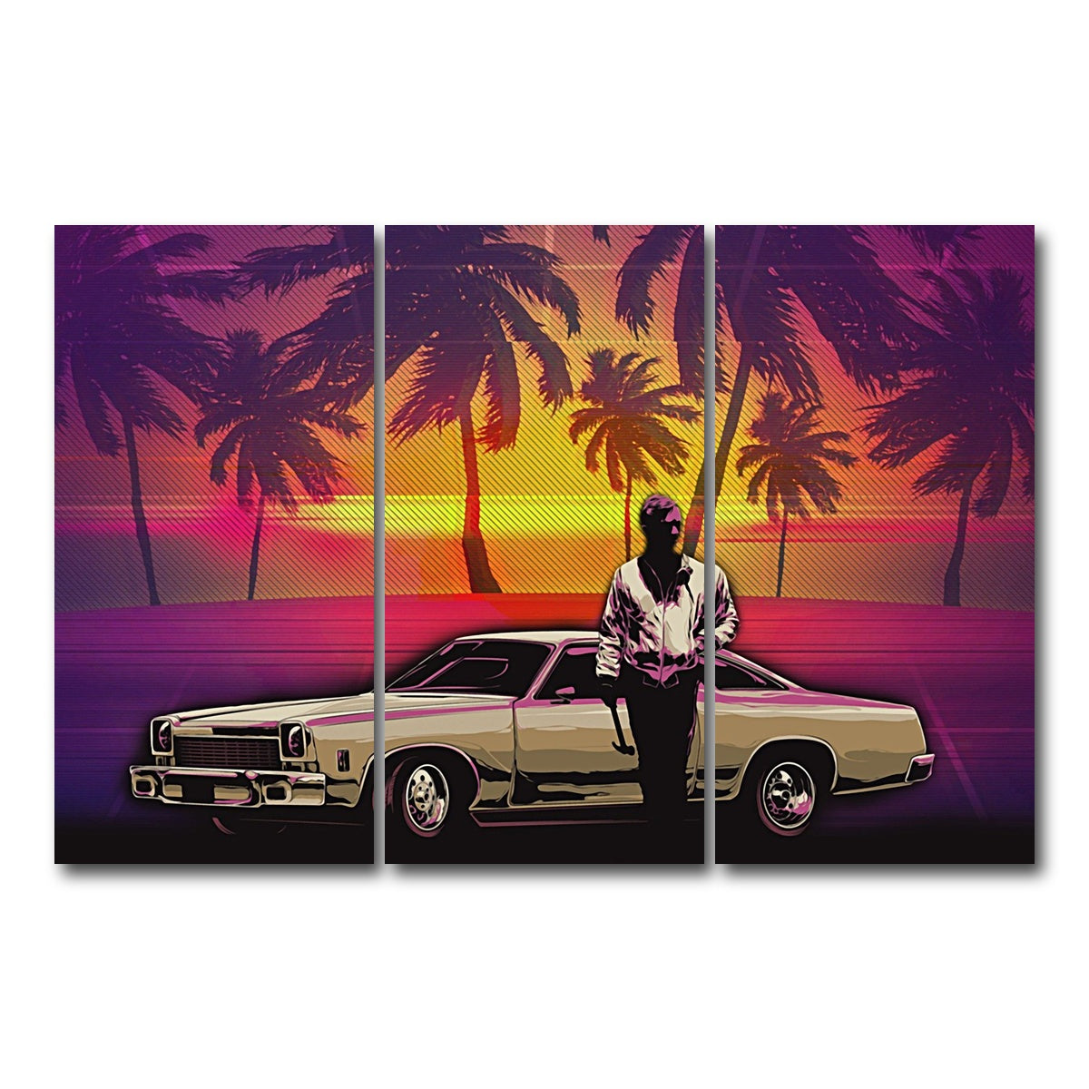 AUTO-MOCKUP WHITE | abstract drive | 3 Piece | Gallery Wrap Canvas | group=12x24